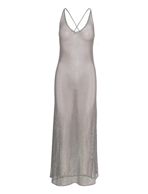 Embellished Mesh Ganni Grey