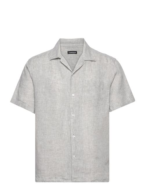 J. Lindeberg Elio Linen Melange Shirt J. Lindeberg Grey