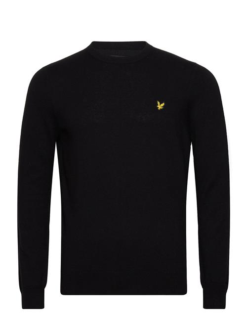 Lyle & Scott Cotton Merino Crew Neck Jumper Lyle & Scott Black