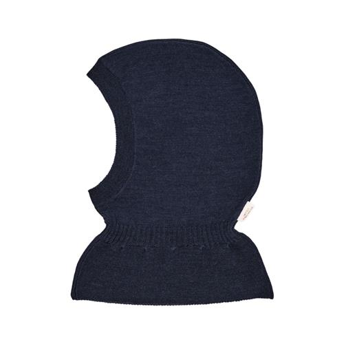 Copenhagen Colors Lt. Knitted Merino Balaclava with Frill  Navy 48/50 cm  Marineblå  48/50 cm  Unisex