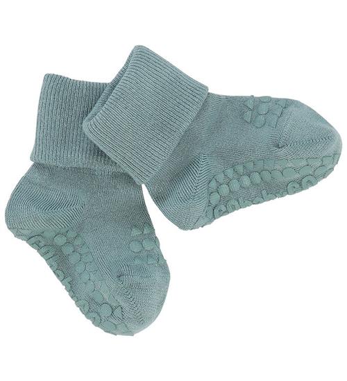 GoBabyGo Strømper - Non-Slip Socks - Bamboo - Dusty Blue