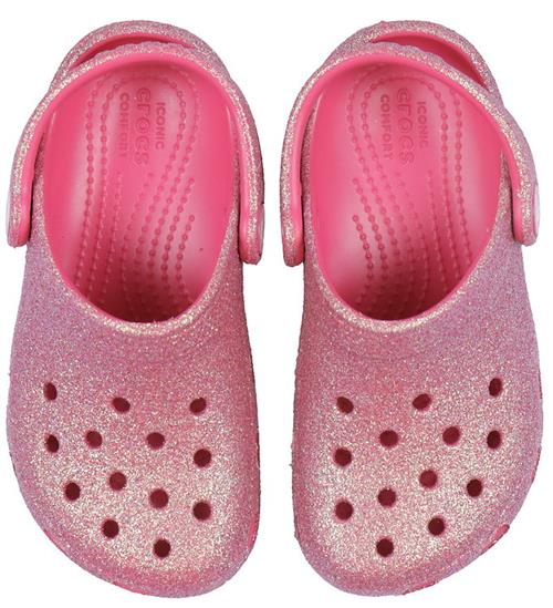 Crocs Sandaler - Classic Glitter T - Dragon Fruit