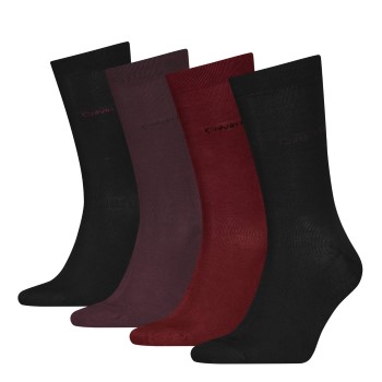 Calvin Klein Legwear Calvin Klein Strømper 4P Men Socks Gift Box Rød/Sort One Size Herre