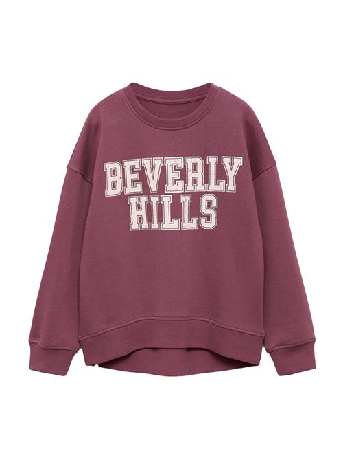 Se MANGO KIDS Sweatshirt 'DUBLINI'  pitaya / hvid ved About You