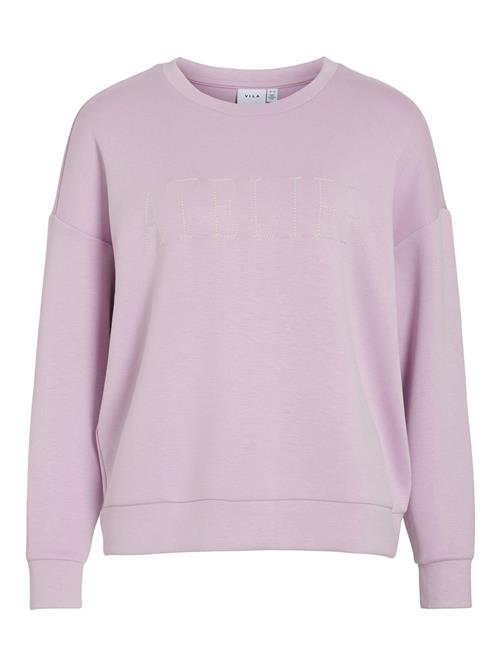 VILA Sweatshirt  lysebeige / blomme