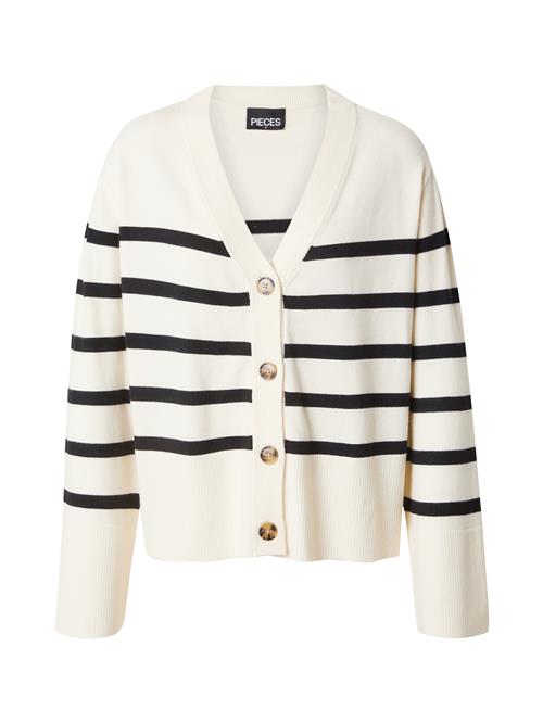 Se PIECES Cardigan 'PCSIA'  sort / offwhite ved About You