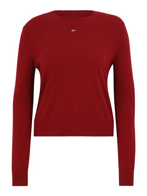 Tommy Jeans Pullover 'ESSENTIAL'  carminrød