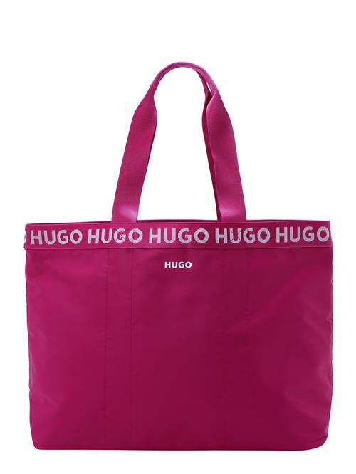 HUGO Shopper 'Becky'  mørk pink / hvid