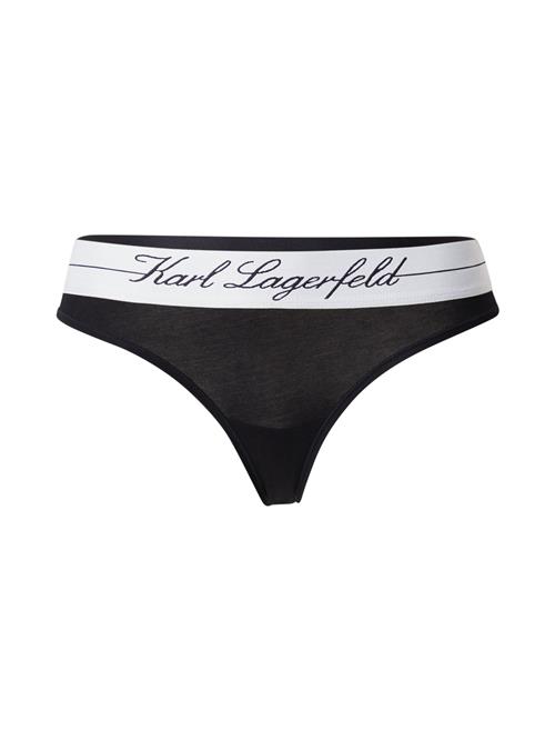 Karl Lagerfeld String 'HOTEL'  creme / sort