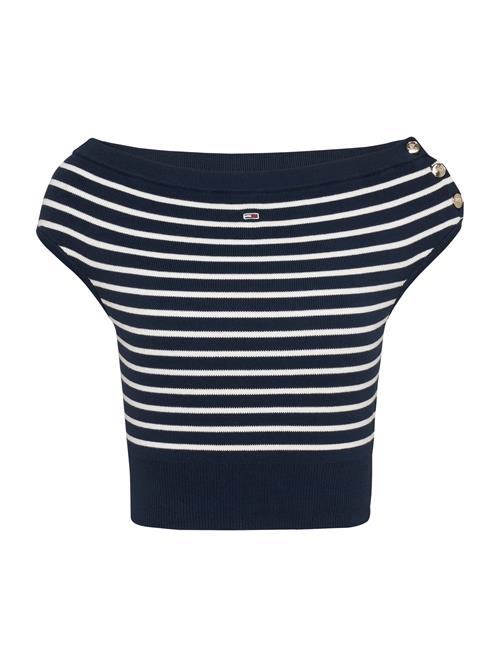 Se Tommy Jeans Pullover  navy / hvid ved About You