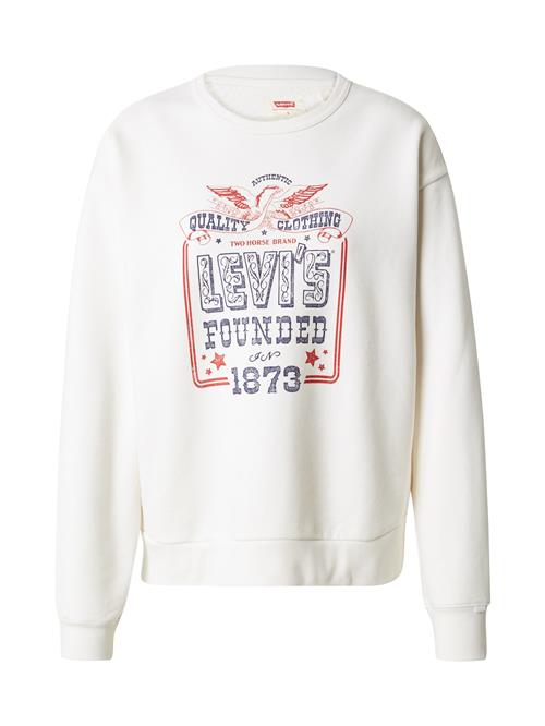 Se LEVI'S ® Sweatshirt  mørkelilla / cranberry / hvid ved About You