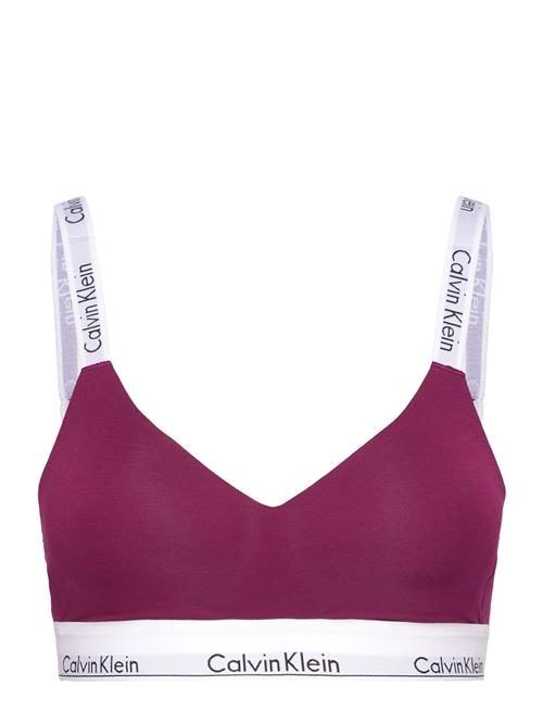 Lght Lined Bralette Calvin Klein Purple