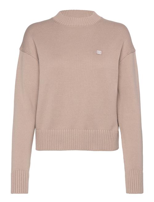 Calvin Klein Jeans Ck Embro Badge Sweater Calvin Klein Jeans Beige