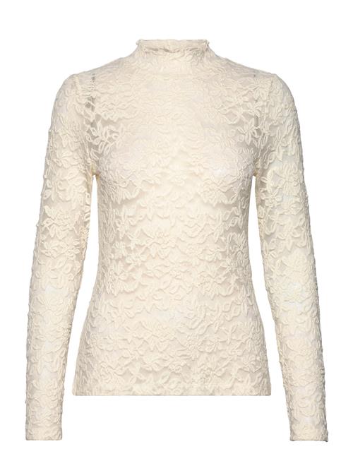 Long Sleeve Turtleneck T-Shirt Rosemunde Cream