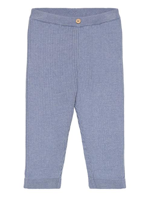 Cotton Ribbed Leggings Mango Blue