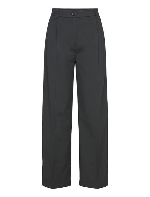 Monki High Waist Wide Leg Trousers Monki Black