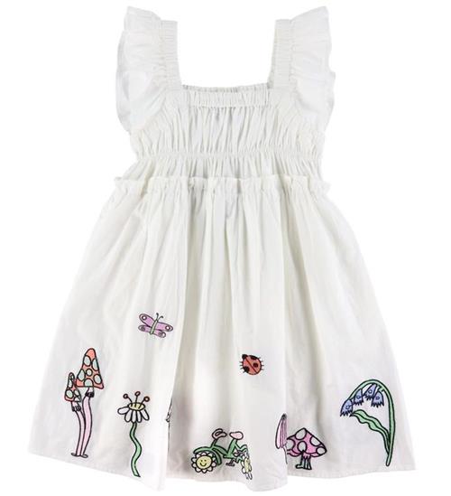 Stella McCartney Kids Kjole - Ivory m. Broderi