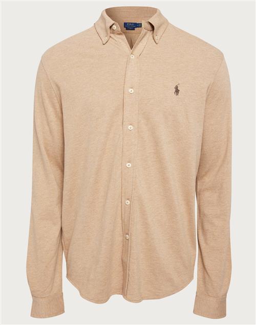 Polo Ralph Lauren LSFBBDM5-Long Sleeve-Knit Ensfarvede skjorter Beige