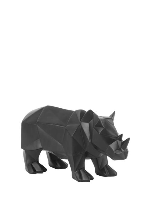 present time Statue Origami Rhino Present Time Black