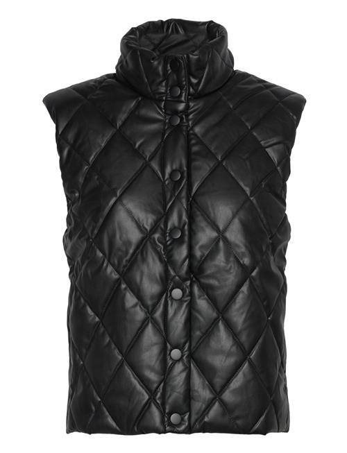 Kaffe Kamelani Pu Waistcoat Kaffe Black