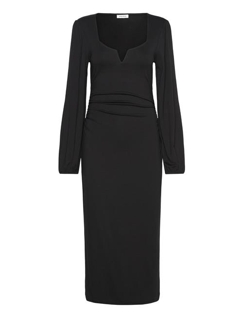 Se Bubbleroom Rudina Puff Sleeve Midi Dress Bubbleroom Black ved Booztlet