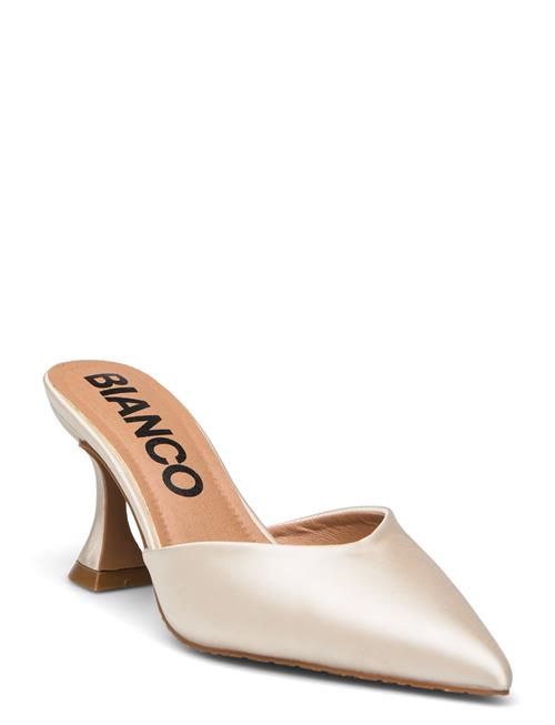 Bianco Biaglam Mule Satin Bianco White