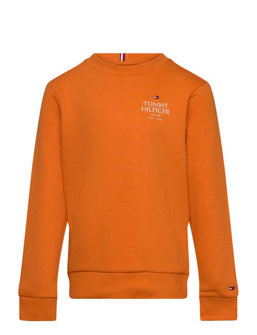 Th Logo Puff Embr Reg Sweatshirt Tommy Hilfiger Orange