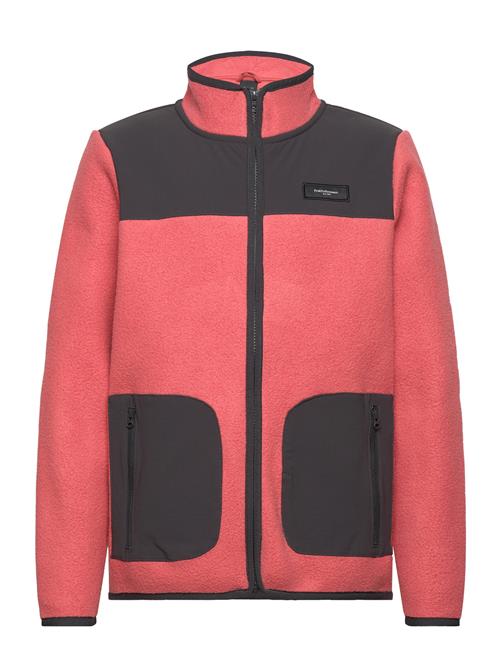 Jr Fleece Full Zip T-Neck Peak Performance Pink