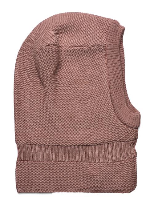 Balaclava Wool Knit Windstop Huttelihut Pink