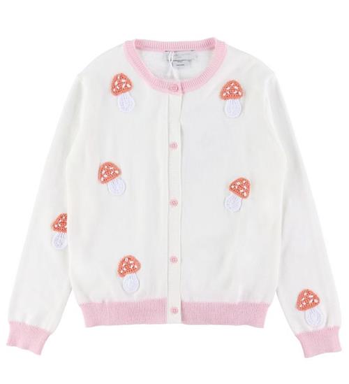 Se Stella McCartney Kids Cardigan - Strik - Ivory/Rosa ved KidsWorld
