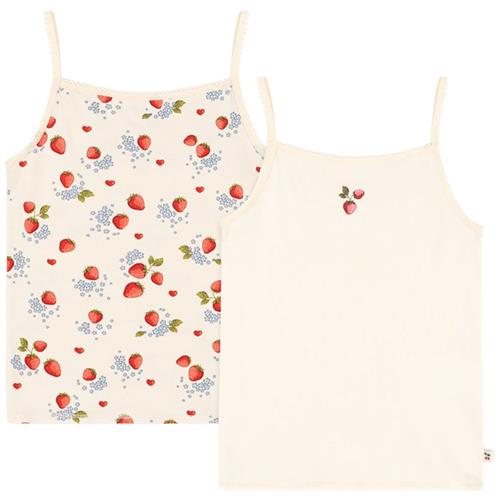 Se Konges Sløjd GOTS Basic 2-Pack Singlet Med Stropper Marmalade Mix |  | 7-8 years ved Babyshop