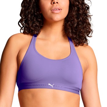 Puma Bh Crossback Padded Sporty Top Lilla polyamid X-Large Dame