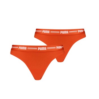 Puma Trusser 2P Logo Waistband String Orange Medium Dame