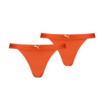 Puma Trusser 2P Tanga String Orange polyamid Medium Dame