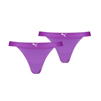 Puma Trusser 2P Tanga String Lilla polyamid Small Dame