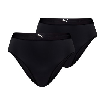 Puma Trusser 2P Women High Waist Brazilian Briefs Sort polyamid X-Small Dame