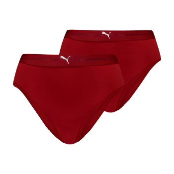 Puma Trusser 2P Women High Waist Brazilian Briefs Mørkrørd polyamid Small Dame