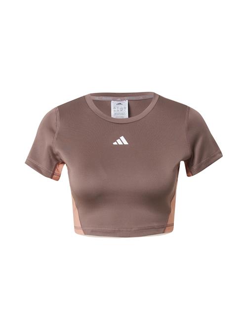 ADIDAS PERFORMANCE Funktionsbluse  beige / brun / pastelgul / hvid