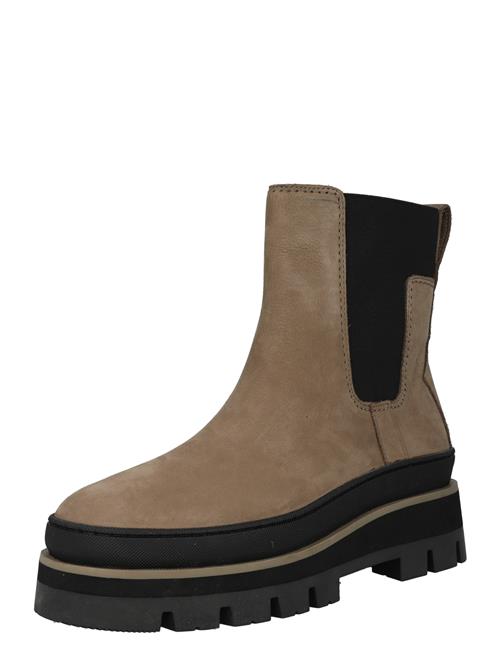 CLARKS Chelsea Boots 'Orianna'  lysebrun / sort