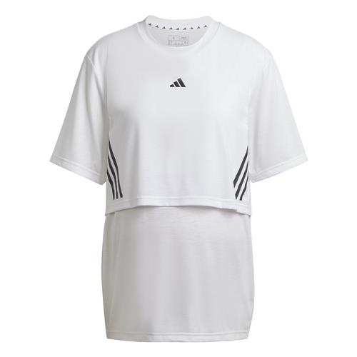 ADIDAS PERFORMANCE Funktionsbluse  sort / hvid