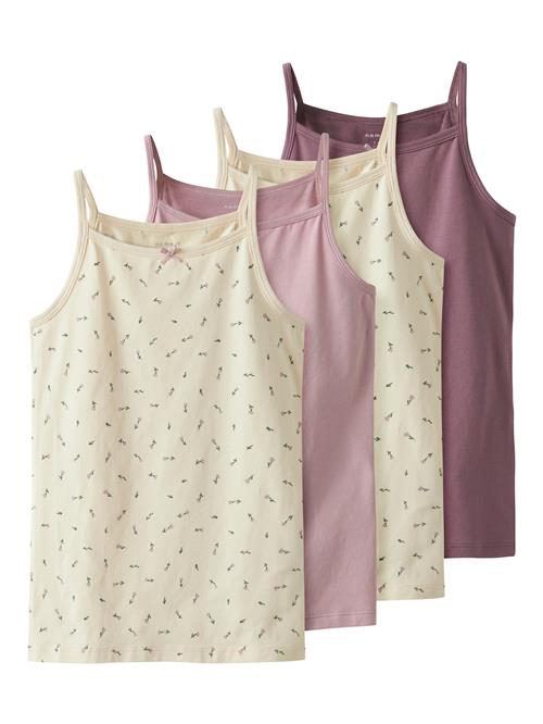 NAME IT Undertrøje  creme / mørkegrøn / lilla / lysviolet
