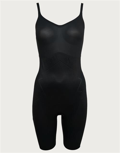 Spanx - Sort - Mid-Thigh Bodysuit