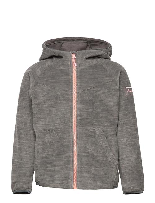 Bergans Hareid Youth Girl Jkt Soliddkgrey Mel/Pastelpink 128 Bergans Grey