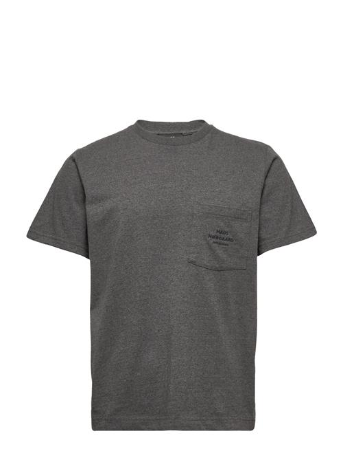 Mads Nørgaard Dusty Embroidery Twin Pocket Tee Mads Nørgaard Grey