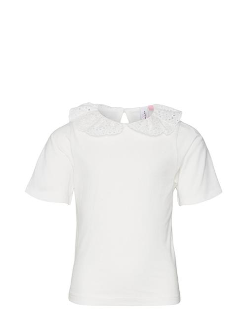 Vero Moda Girl Vmpanna Glenn Ss Collar Top Jrs Girl Vero Moda Girl White