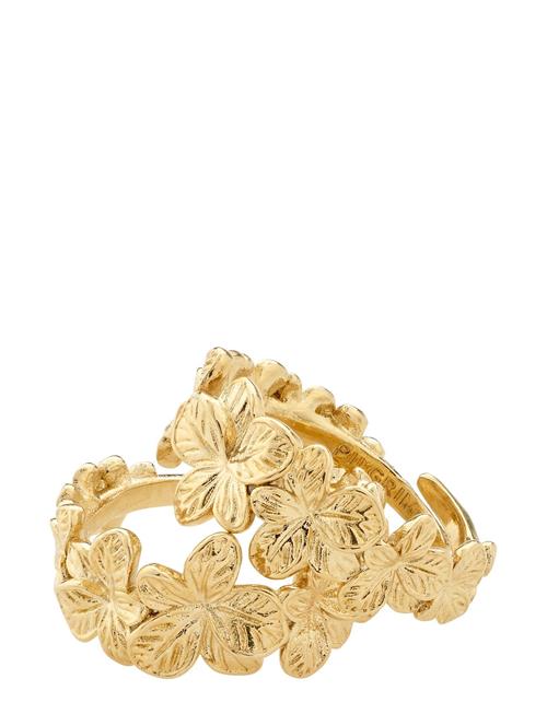 Pilgrim Charmaine Recycled Rings 2-In-1 Set Pilgrim Gold