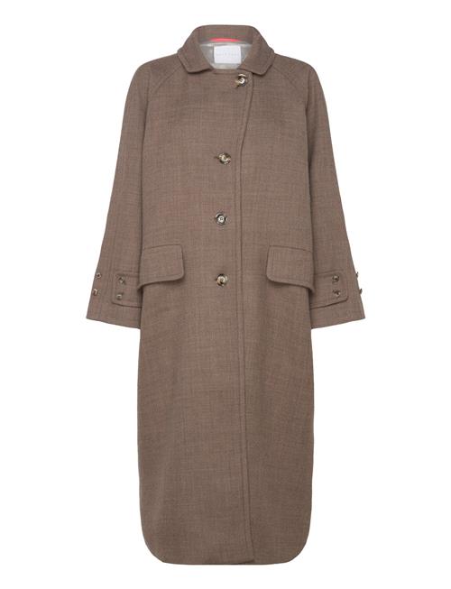 Kiara Coat Native Wool Naja Lauf Brown