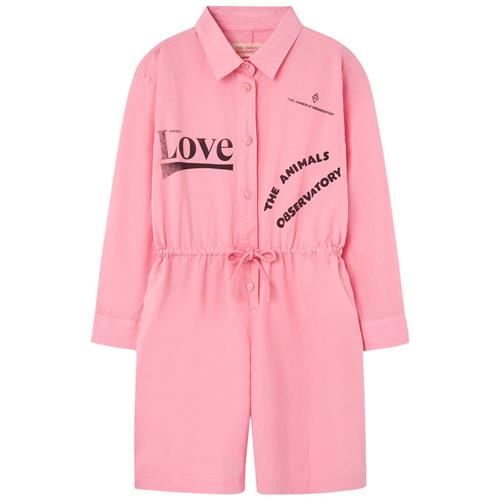 The Animals Observatory Squirrel Kid Short Jumpsuit Pink | Lyserød | 8 years