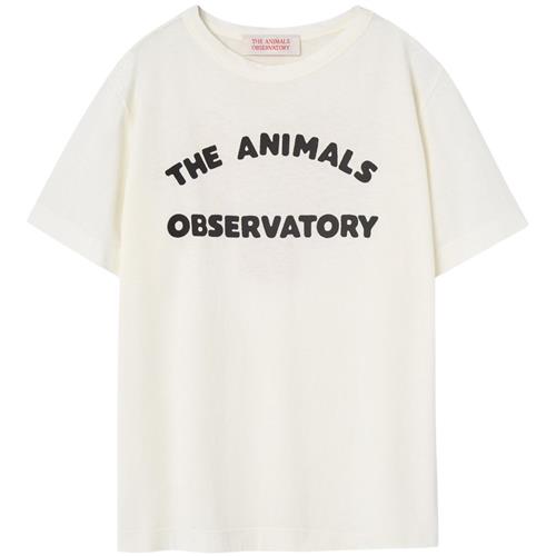 The Animals Observatory Big Rooster Kid T-shirt White Logo | Hvid | 4 years