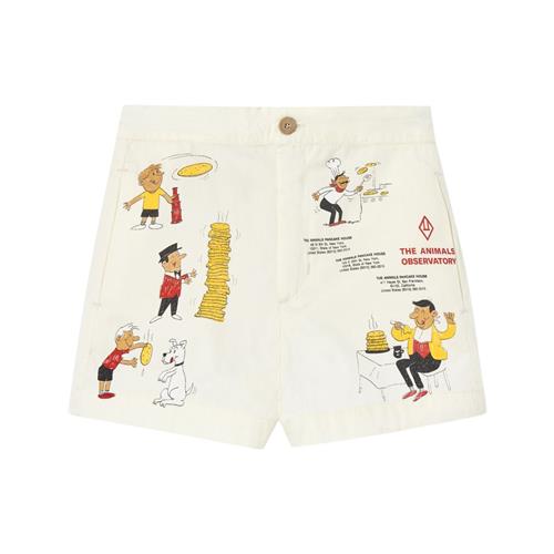 The Animals Observatory Pig Kid Shorts White Logo | Hvid | 10 years